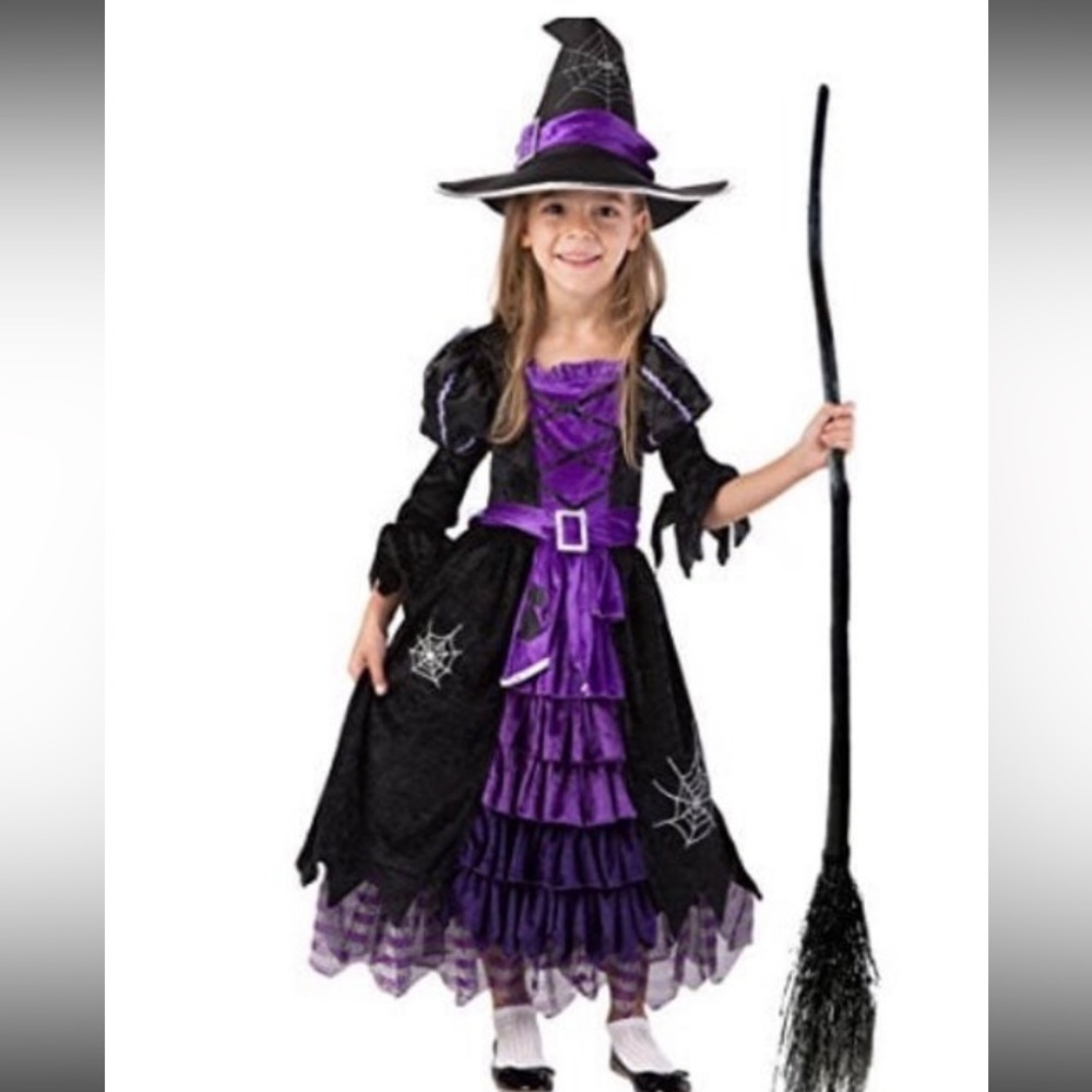 2pc Witch Costume Dress & Hat || small